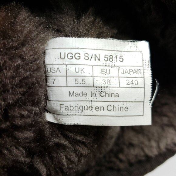 UGG Australia Women's Size 7 Brown Suede Leather Boots - Picture 9 of 10